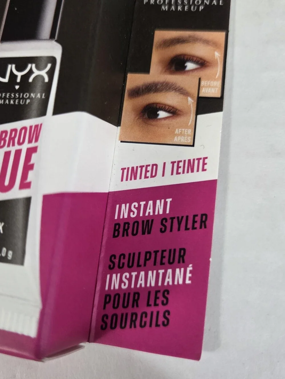 🔥4/$20 NYX The Brow Glue NEW Black -Non-Sticky -Instant Brow Styler -EyeBrow